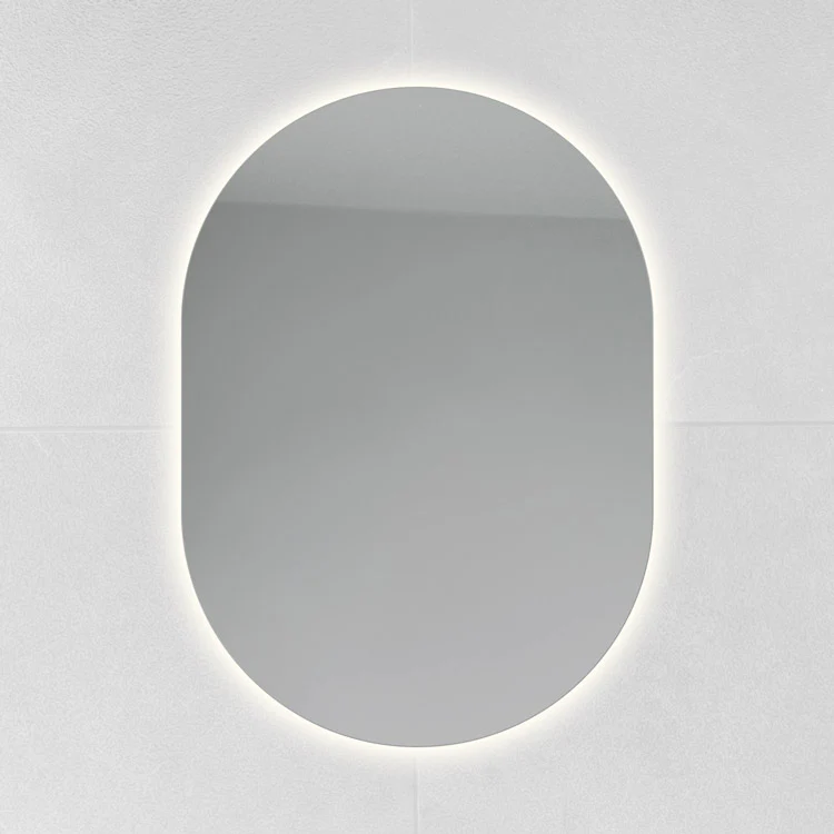 Pill shaped LED mirror